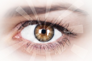 scanned eye by iris scanner Spectra