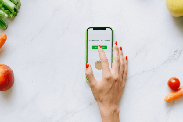 Élelmiszer rendelés - kiszállítás megerősítése