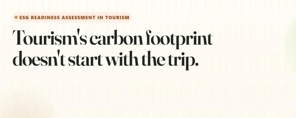 Corvinus University of Budapest × Carbon.Crane Tourism Digital Carbon Footprint interactive report header