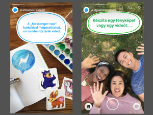 Itt a "Messenger Day" határozottan Snapchat-szerű funkciókkal
